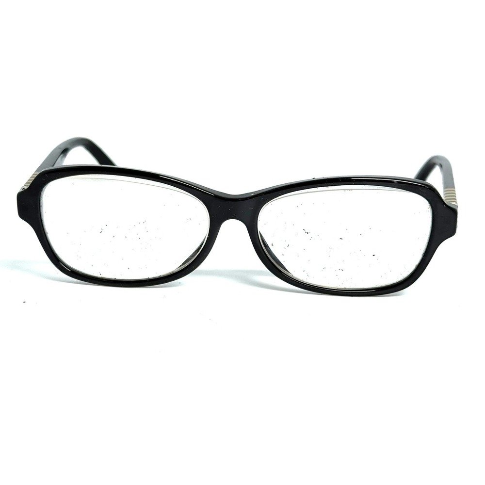 Fendi FF 1004/F Black Pequin Stripe Rectangular Eyeglasses Frames Italy 7SY 140